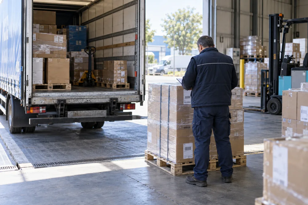 Preparing consolidated freight for shipping from China